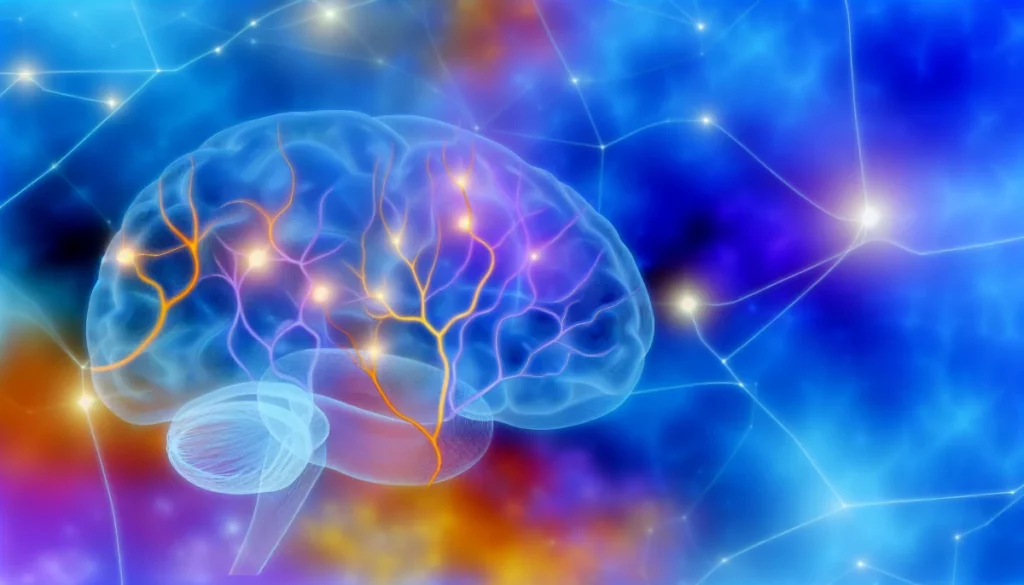 Illustration des effets de la psilocybine sur la connectivité cérébrale.