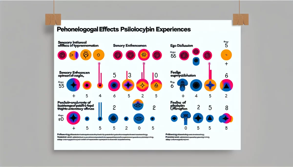 Comparaison des effets phénoménologiques de la psilocybine