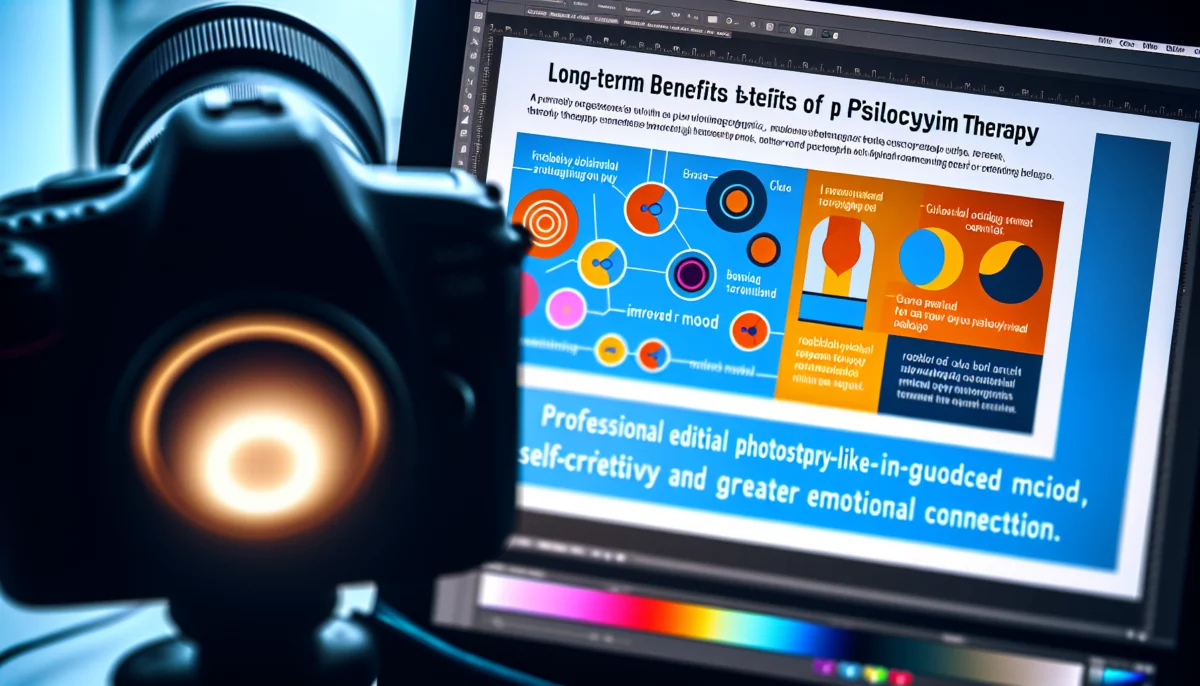Infographic on long-term benefits of psilocybin therapy