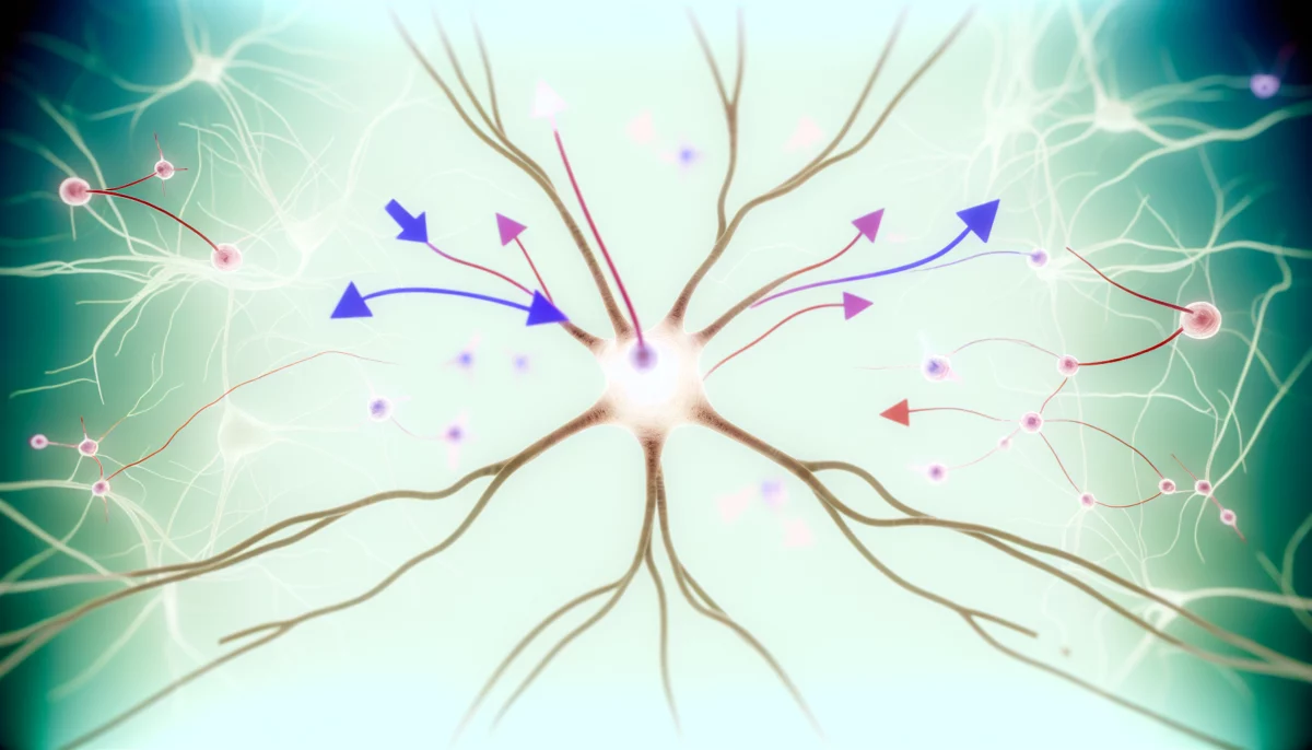 Diagram showing synaptic plasticity in therapy