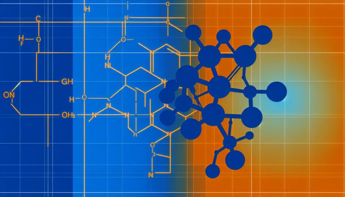 Diagramme technique illustrant la structure moléculaire de la psilocybine et ses effets sur l'humeur.