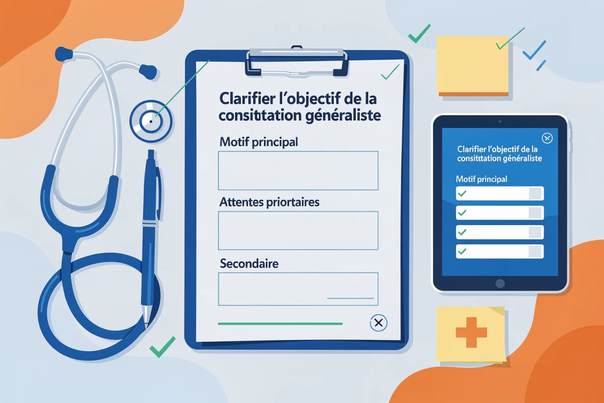 consultation généraliste — Clarifier l’objectif de la consultation généraliste