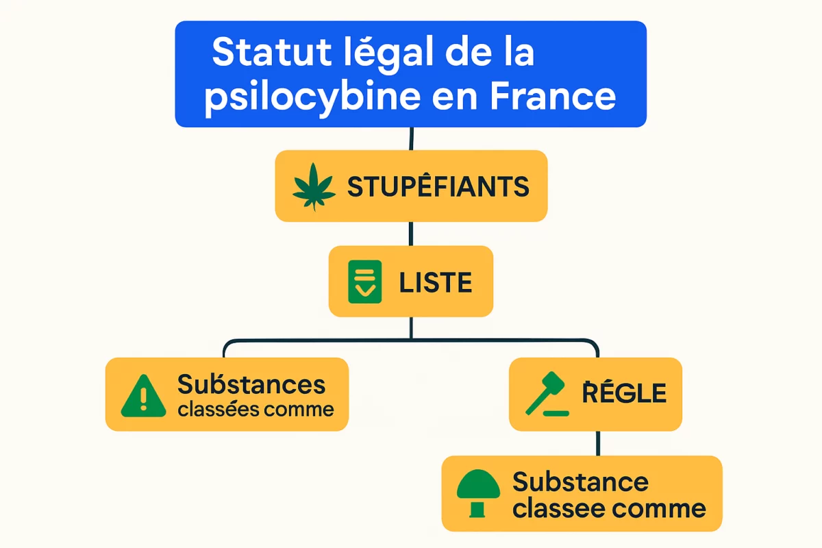 Statut légal de la psilocybine en France | Renaissance Institute