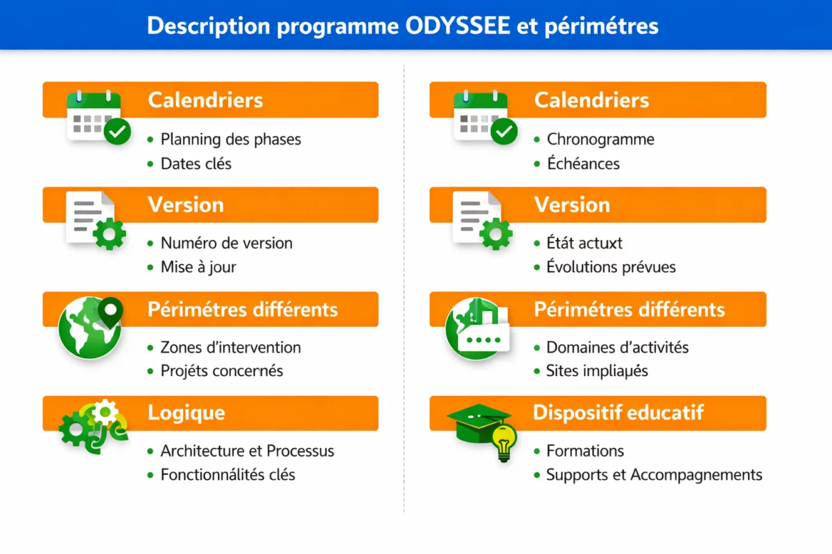 description programme — Description programme ODYSSEE et périmètres